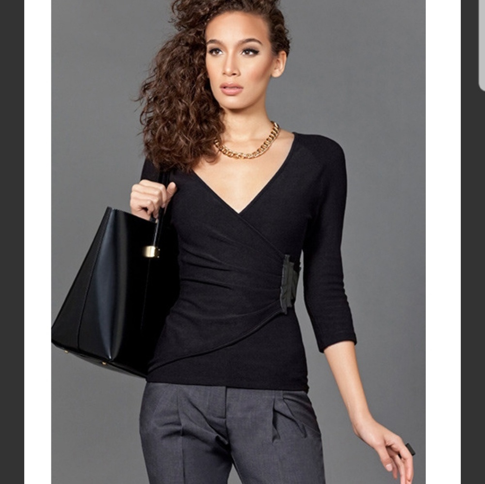 Victoria Wrap Top. Luxury Top